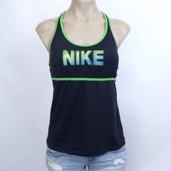Nike Other - Nike Green and Black Tankini Top 10